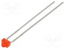 LED, 1.8mm, red, 200-300mcd, 55, 1.6....2.5V, Front  convex