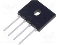 Single phase rectifier bridge, Urmax 600V, If 8A, Ifsm 200A, GBU