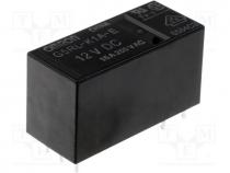 Relay  electromagnetic, SPST, Ucoil 12VDC, 16A/250VAC, 16A/24VDC