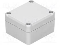 Enclosure  multipurpose, X 57mm, Y 63mm, Z 37mm, ABS, grey, gasket