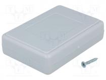 Enclosure  multipurpose, X 59mm, Y 84mm, Z 23mm, polystyrene, grey