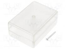 Enclosure  multipurpose, X 59mm, Y 84mm, Z 37mm, ABS