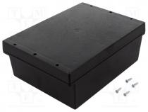 Enclosure  multipurpose, X 144mm, Y 198mm, Z 73mm, ABS, black, IP65