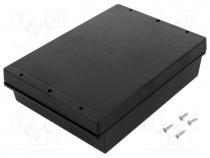 Enclosure  multipurpose, X 116mm, Y 198mm, Z 53mm, ABS, black, IP65