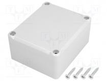 Enclosure  multipurpose, X 74mm, Y 89mm, Z 41mm, ABS, grey, gasket