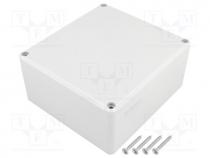 Enclosure  multipurpose, X 115.3mm, Y 125.5mm, Z 58.4mm, ABS, grey