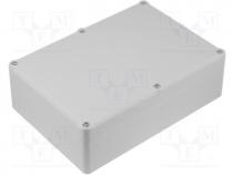 Enclosure  multipurpose, X 126mm, Y 176mm, Z 57.4mm, polystyrene