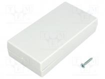 Enclosure  multipurpose, X 55mm, Y 106mm, Z 23.5mm, polystyrene