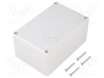 Enclosure  multipurpose, X 78mm, Y 118mm, Z 54mm, ABS, grey, gasket