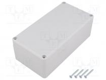 Enclosure  multipurpose, X 82mm, Y 158mm, Z 54.9mm, ABS, grey, IP65