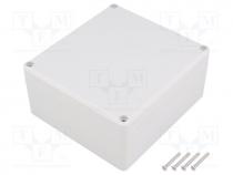 Enclosure  multipurpose, X 115mm, Y 125mm, Z 58mm, ABS, grey, IP65