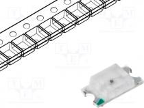 LED, SMD, 1206, blue, 80-100mcd, 3.2x1.6x1.8mm, 120, 3÷3.6V, 20mA