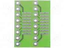 Board  universal, single sided, prototyping, W 15.5mm, L 21mm