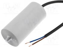 Capacitor  motors, run, 10uF, 425VAC, Ø36x58mm, -25....85C, 5%