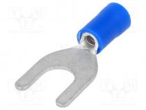 Fork terminal, M6, Ø 6.4mm, 1.5....2.5mm2, crimped, for cable, tinned