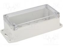 Enclosure  multipurpose, X 80mm, Y 160mm, Z 55mm, polycarbonate