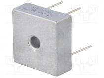 Single-phase bridge rectifier, Urmax 400V, If 35A, Ifsm 400A