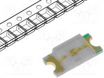 LED, SMD, 1206, green, 600-800mcd, 3.2x1.6x0.68mm, 120, 3....3.2V