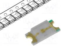 LED, SMD, 1206, green, 600-800mcd, 3.2x1.6x0.68mm, 120, 3÷3.2V