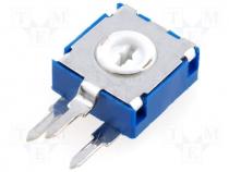 Potentiometer  mounting, single turn, vertical, 100, 0.15W, 20%