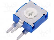 Potentiometer  mounting, single turn, vertical, 100k, 0.15W, 20%