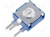 Potentiometer  mounting, single turn, vertical, 1M, 0.15W, 30%