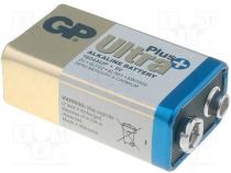 Battery  alkaline, 9V, 6F22, ULTRA PLUS, Batt.no 1