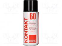 Cleaning agent, red, cleaning, spray, 400ml, KONTAKT60, can