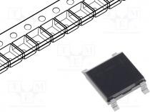 Single phase rectifier bridge, Urmax 1kV, If 1A, Ifsm 27A, ABS