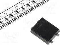 Single-phase bridge rectifier, Urmax  600V, If  0.5A, Ifsm  25A