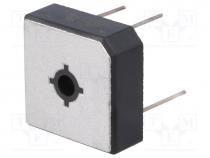 Single-phase bridge rectifier, Urmax 200V, If 35A, Ifsm 400A