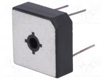 Single-phase bridge rectifier, Urmax 800V, If 35A, Ifsm 400A