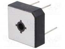 Single-phase bridge rectifier, Urmax 100V, If 50A, Ifsm 500A