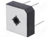 Single-phase bridge rectifier, Urmax 200V, If 50A, Ifsm 500A