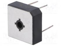 Single-phase bridge rectifier, Urmax 50V, If 25A, Ifsm 400A