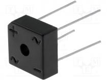 Single-phase bridge rectifier, Urmax 50V, If 3A, Ifsm 50A, BR-3