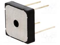 Single phase rectifier bridge, Urmax 1.2kV, If 10A, Ifsm 200A