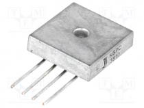 Single phase rectifier bridge, Urmax 200V, If 25A, Ifsm 270A