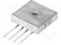 Single phase rectifier bridge, Urmax 1kV, If 35A, Ifsm 375A, THT