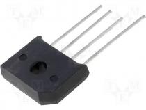 Single-phase bridge rectifier, Urmax  100V, If  10A, Ifsm  250A