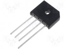 Single phase rectifier bridge, Urmax 50V, If 12A, Ifsm 270A, KBU