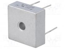 Single-phase bridge rectifier, Urmax 200V, If 15A, Ifsm 300A