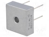 Single-phase bridge rectifier, Urmax 1000V, If 25A, Ifsm 400A