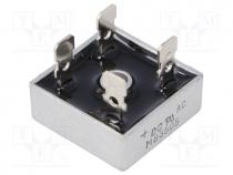 Single-phase bridge rectifier, Urmax 50V, If 35A, Ifsm 400A