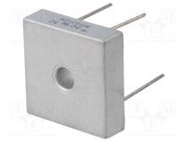 Single-phase bridge rectifier, Urmax 800V, If 35A, Ifsm 400A