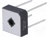 Single-phase bridge rectifier, Urmax  800V, If  10A, Ifsm  240A