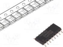 IC  digital, 3-state,8bit, shift register, latch, SMD, SO16, 2÷6VDC