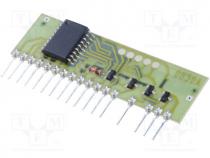Module  RF, decoder, 51.2x16x4.3mm, 1mA, Channels 2