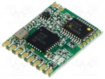 Module  RF, FM transceiver, FSK, GFSK, LoRa, OOK, 868MHz, RS232,UART