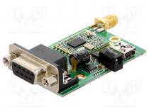 Module  RF, FM transmitter, FSK, 868MHz, RS232, 2.4....3.6VDC, -117dBm